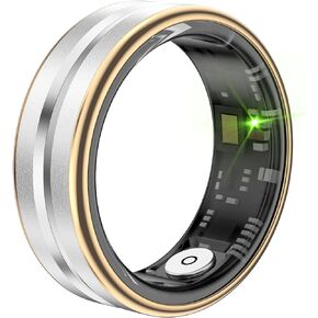 Smart Ring Health Rings for Men Women Remote Camera Heart Rate Sleep Ring Waterproof Sports Ring Tracker Pedometer Calorie Counter Black Silver Gold Rings