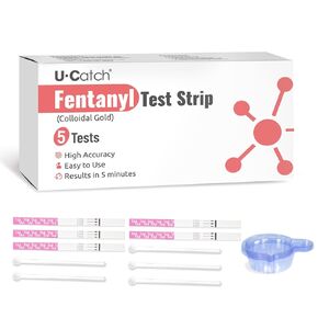 [5 Pack]Fentanyl Test Strips for Powder,Liquid&Pills: Rapid Fen Testing Kits for Subatance in High Accurancy - 10ng/mL Cut Off - Complete Sets-Harm Reduction Tool Overdose Prevention