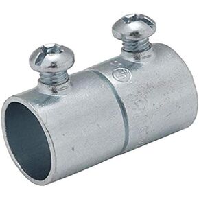 Hubbell-Raco 2026 Set Screw Coupling for EMT, 1-1/2" Trade Size, Steel (Pack of 20)