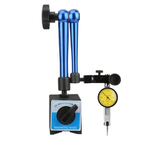 Dial Indicator Gauge and Magnetic Base,Magnetic Base Holder Comparator Dial Test Indicator Magnetic Flexible Base Holder Stand with Blue Dial Test Indicator