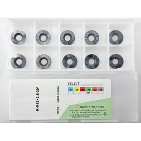 12mm Round Carbide Inserts for Woodturning - R12 X 2.5mm Indexable Cutter, Compatible with Mini to Pro-Series Finishers and Hollowers, Tungsten Carbide for Versatile Wood Applications, 10pcs