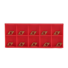 Kennametal Dcmt 21.5 06 Insert Gold Carbide 10Pcs CNC Carbide Tips Inserts Blade Cutter Lathe Turning Tool with Box