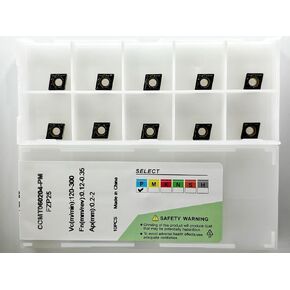 إدراجات كربيد CNC CCMT 32.51 CCMT09T304 لقطع الفولاذ المعدني، قاطع شرائح نصف تشطيب لقاطع الخراطة، 10 قطع