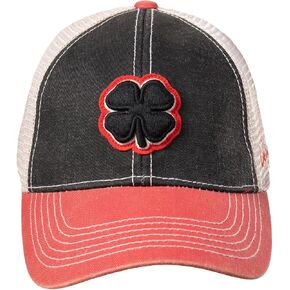 Black Clover Two Tone Vintage 19 Black/White Stone Mesh Snapback Adj.