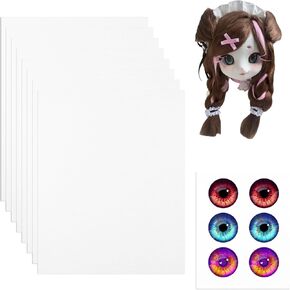 8Pcs Furry Fursuit Eye Mesh for Mask, White Mesh Fabric for Mask Eyes Cosplay Eye Mesh for Therian Mask Mesh, PVC Mesh Craft Mesh Therian Eye Mesh Fabric for Mask Eyes Fursuit Supplies(11.81×9.84in)