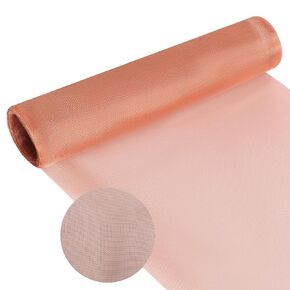 Copper Mesh Screen 40 Mesh 12 in x 20ft,Copper Mesh Rodent Control,Pure Copper Wire Pest Control Copper Fabric for Grounding Copper Dense Filter Screen Mesh Woven Copper Mesh Crafts Window Protection