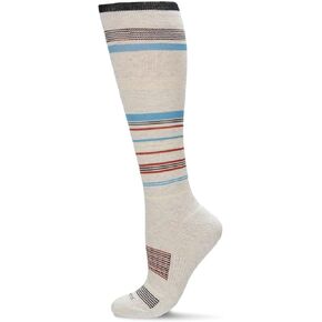 MeMoi Unisex Multi-Striped Cotton Blend 15-20mmHg Graduated Compression Socks in Saudi Arabia