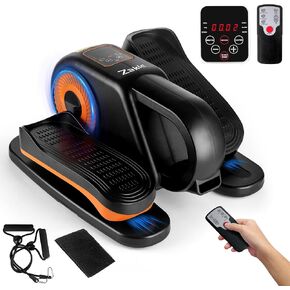 Zakle Under Desk Elliptical Machine, Ellipse Leg Exerciser w/Remote Control & 12 Adjustable Speeds, Noiseless Ellipse Leg Exerciser, Fully Assembled Elliptical Training Machine