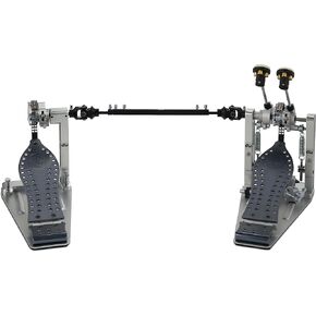 DW Series Colorboard Machined Chain Drive w/Bag, Gun Metal Edition Double Bass Drum Pedal (DWCPMCD2GR)