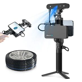 CREALITY CR Scan Ferret Pro 3D Scanner, 0.1mm Accuracy Fast Full Color Scanning, Enhanced Anti Shake Tracking, Equipped with Wifi6 Wireless Bridge, Power Bank, Support Windows, Mac, Android, iOS