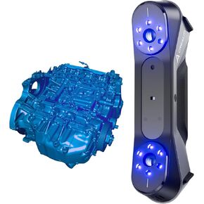 Creality CR-Scan Ferret Pro 3D Scanner for 3D Printing, Handheld Scanner Wireless Scanning Anti-Shake Tracking, 0.1mm Accuracy Fast Full-Color Scan 105g Portable for iOS/Android/MacOS/Win 10