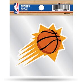 Phoenix Suns Primary Logo Premium 4x4 Decal with Clear Backing Flat Vinyl Auto Home Sticker Basketball
