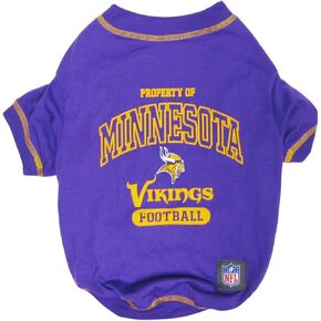 MINNESOTA VIKINGS Dog T-Shirt, Medium. - Cutest Pet Tee Shirt for the real sporty pup
