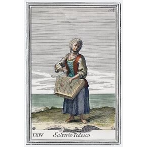 Dulcimer 1723 Ncopper Engraving 1723 By Arnold Van Westerhout Poster Print by (18 x 24)