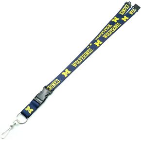 Pro Specialties Group Michigan Wolverines Lanyard Team Blue C