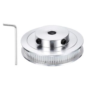 uxcell GT-2 Pulley Synchronous Wheel 80 Teeth 8mm Bore, Fit with 6mm Width Belt, Aluminum Alloy Timing Pulley Wheel with a Wrench for 3D Printer, CNC Machine