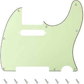 Banworks 4 Ply Tele Pickguard 8-Hole Electric Guitar Pickguard Scratch Plate for USA/Mexican Fender Modern Style Standard Tele Telecaster JT/HB-03 White Pearl