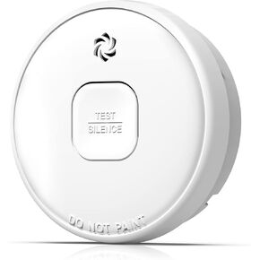 Smoke Detector, 10-Year Smoke Alarm with Photoelectric Sensor and Built-in 3V Lithum Battery, Fire Alarm with Test Button and Low Battery Warning, Fire Safety for Home, 4 Pack