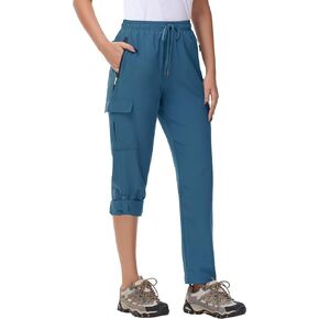 Women's Hiking Cargo Pants Quick Dry Lightweight Water Resistant UPF 50 Travel