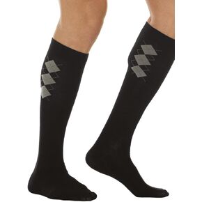 Relaxsan 820B - 15-20 mmHg unisex cotton compression socks with massaging insole, 100% Made in Italy