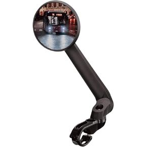 Hong Ji Vintage Style Bike Handlebar-mounted Mirror, New type, 2K HD High-resolution, Anti-Glare, Shatterproof, Nylon Fiber frame, Highly Adjustable, 22.8mm Both sides handlebar fit(Blue, EV017B)