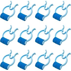 12 Packs Nose Clips, Nose Bleed Stopper, Nose Plugs for Swimming, Plastic Foam Nose Plugs for Kids(Ages 12+) & Adults, Nose Stopper Clips for Accidental and Emergency Condition (Blue) in Kuwait