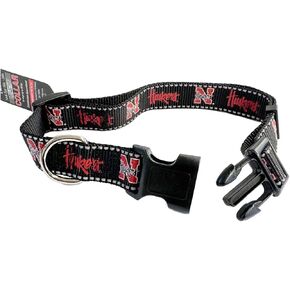 NCAA Nebraska Dog Collar - Officially Licensed (Large - 1" Wide - 18 Inches to 28 Inches Length)
