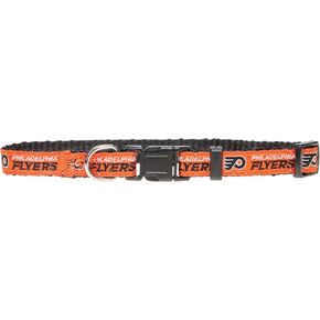 NHL PET Collar PHILDELPHIA Flyers Dog Collar, Size Small Hockey Team Collar for Dogs & Cats. A Shiny & Colorful Dog & Cat Collar Licensed by The NHL