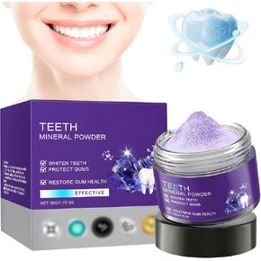 Teeth Restoration Mineral Powder, Teeth Whitening Mineral Powder 50g，Effective in Strengthening Teeth and Gums, Fresh Breath (1 Bottle)