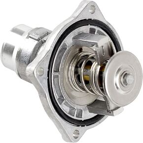 Thermostat Housing Fit for Mercedes-Benz C230 2006-2007,for Mercedes-Benz C250 2011-2012,for Mercedes-Benz C280 2006-2007 Engine Coolant Thermostat Housing Assembly Replaces 2722000115