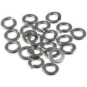 50Pcs Elastic Gasket, Stainless Steel Washer Assortment Kit, Sliver Spring Washer Spring Lock Washers, 3/8" Lock Washer for Metalworking