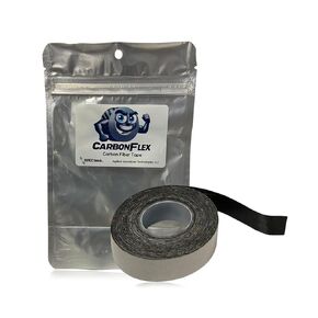 CarbonFlex Heavy-Duty Carbon Fiber Tape, 1/2 Inch Wide, 50 ft Roll – Ultra-Strong, Waterproof Adhesive for Repairs & Reinforcement, Ideal for DIY, Fiberglass, Metal & Outdoor Use