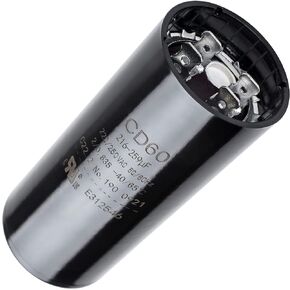 Original Version 216-259 uf MFD 220-250 VAC 50/60 Hz SC0080 CD60 Round Motor Start Capacitor Replacement Part by BlueStars - Exact Fit for Any Brand with The Same Capacitance Capacity and Voltage