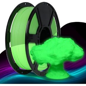 FLASHFORGE Rapid PLA Filament 1.75mm Luminous Yellow, 500mm/s High Speed Printing, Glow in The Dark 3D Printer Filament 1kg Spool, Dimensional Accuracy +/- 0.02mm, Brilliant, Long-Lasting Glow
