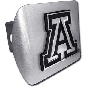 Elektroplate University of Arizona Brushed Silver Trailer Hitch Cover