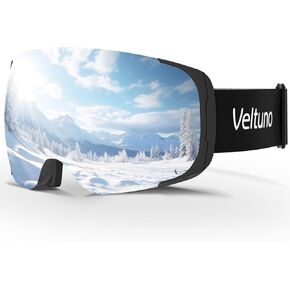 Ski Goggles for Men Women Adult & Youth, OTG Snowboard Goggles Anti Fog, Snow Goggles UV Protection Wide Vision