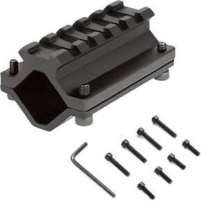 360 Tactical Shotgun Single Barrel 5 Slots 2.5" Two Piece Design Clamps to Barrel Diameters .75" to 1.1" Five Slot Barrel Mount2 (Pack of 1)