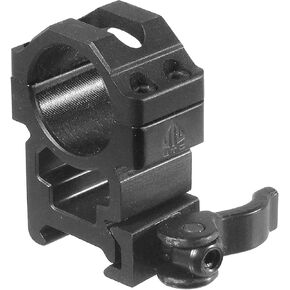 UTG 1"/2PCs High Pro LE Grade Picatinny QD Rings: 22mm Wide , Black