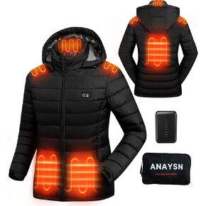 Heated Jackets For Women, Womens Heated Jacket with battery pack included 7.4V 16000mAh