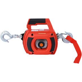 Drill Winch Hoist Portable Drill Winch 750 LB Capacity Handheld Drill Winch with 40 Foot Steel Wire for Lifting Dragging, Stretched Wire Fence, Log Handling