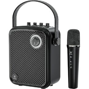 Wireless 70W Voice Amplifier and Portable Speaker with Microphone, Bluetooth 5.3 PA System, Karaoke Machine - Supports Guitar, Headphone, Live - for Teachers, Speakers, Singing, Parties - S100