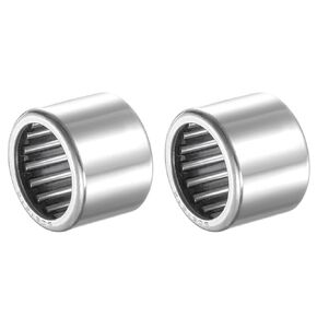 METALLIXITY B1412 Needle Roller Bearings 7/8" x 1-1/8" x 3/4" 2 Packs, Chromium Steel Open End Thrust Bearing - for Industrial Machinery and Equipment