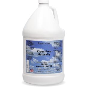 Kleen-Free Naturally Enzyme Cleaner, Enzyme Solution, and Multi-Purpose Cleaner, Laundry Additive and More -Unscented -128oz