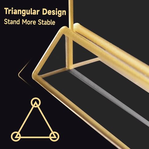 Gold Acrylic Sign Holder 5x7 Inch, 6 Pack Gold Acrylic Picture Frames, Clear Double Sided Menu Holder, Wedding Table Number Frames Vertical for Wedding Reception, Party Decoration,Restaurant Signs in Saudi Arabia