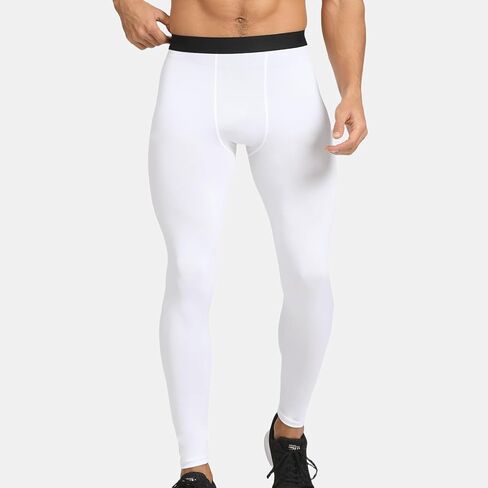 HYCOPROT Men's Compression Pants, Athletic Leggings Baselayer Bottoms Workout Tights for Basketball Running Yoga Gym in Kuwait