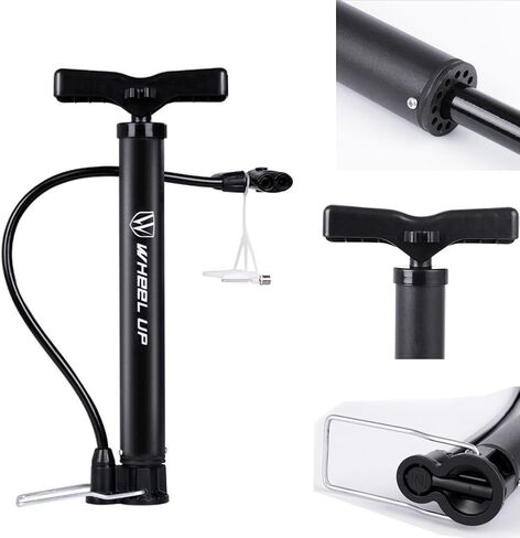 LETTON Presta and Schrader Automatic Reversible Portable Foot Pump Mini Bicycle Air Pump 120PSI with Ball Needle Multifunction in Saudi Arabia