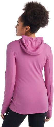 Icebreaker Women's Quantum Iii Long Sleeve Wool Athletic Zip Up Hoodie in Saudi Arabia