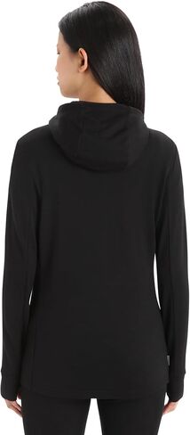 Icebreaker Women's Quantum Iii Long Sleeve Wool Athletic Zip Up Hoodie in Saudi Arabia