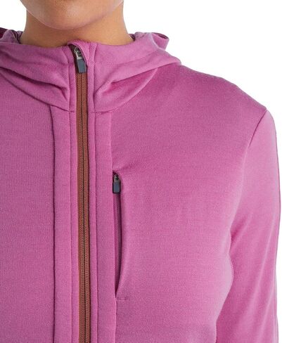 Icebreaker Women's Quantum Iii Long Sleeve Wool Athletic Zip Up Hoodie in Saudi Arabia