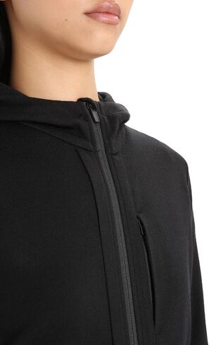 Icebreaker Women's Quantum Iii Long Sleeve Wool Athletic Zip Up Hoodie in Saudi Arabia